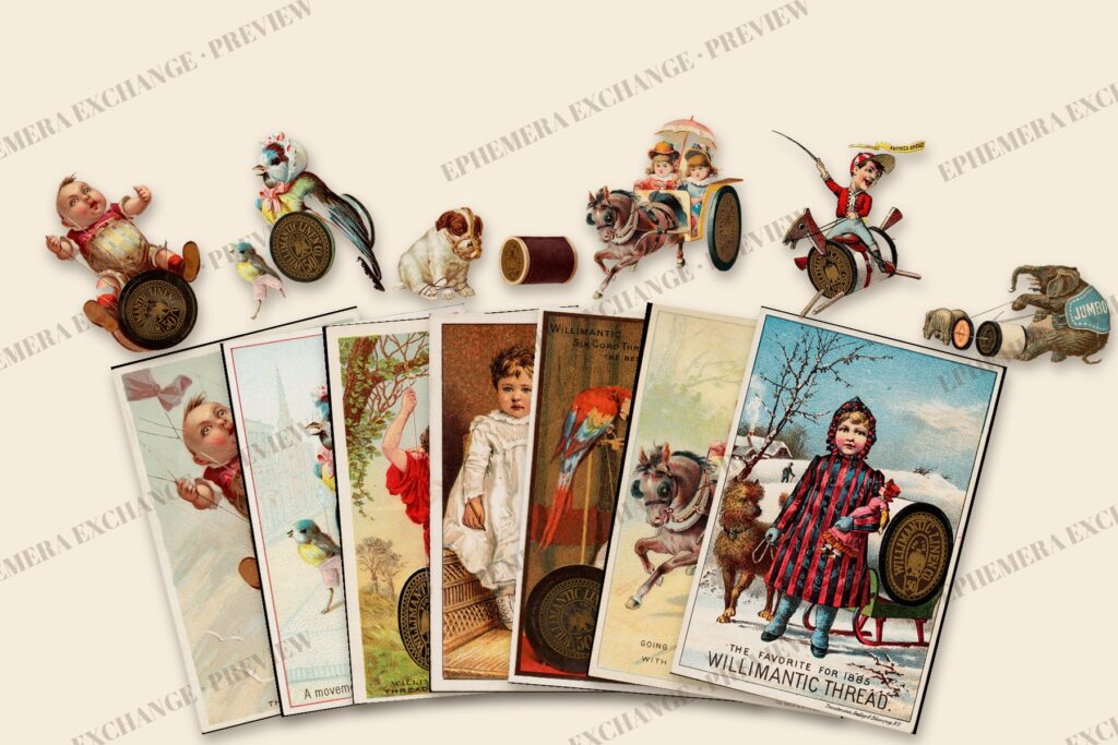 Yarn Shop Pack No. 6: Willimantic Thread Trade Cards