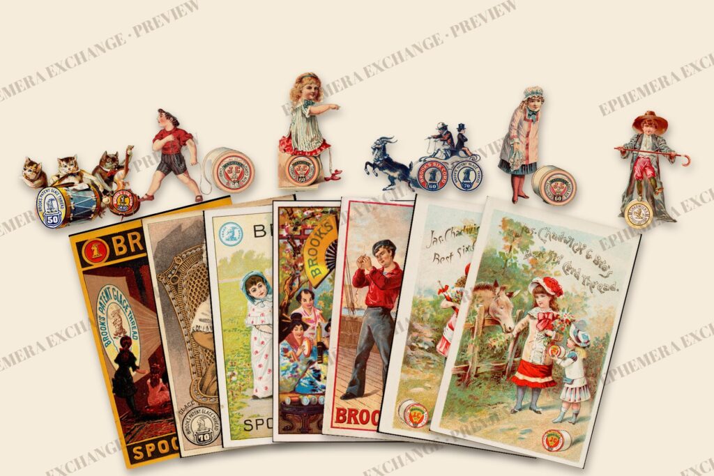 Yarn Shop Pack No. 8: Brooks & Chadwick Spool Cotton Trade Cards