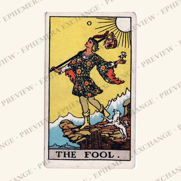 1909 Rider-Waite-Smith tarot card: The Fool