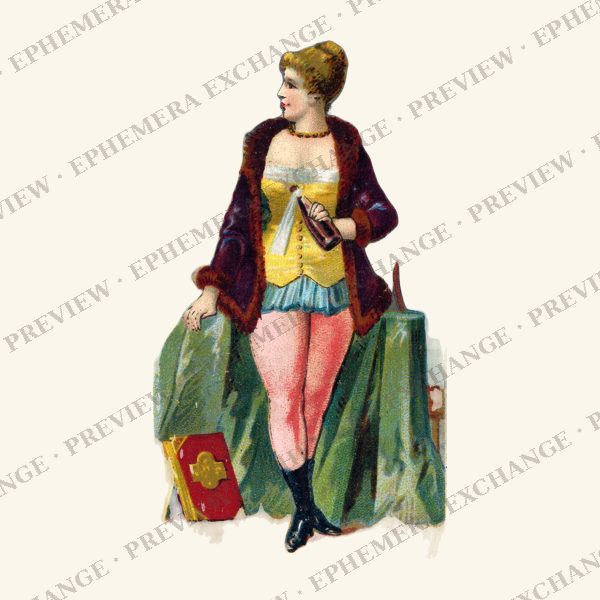 1887 chromolithograph card: physician